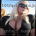 Contact number personal women